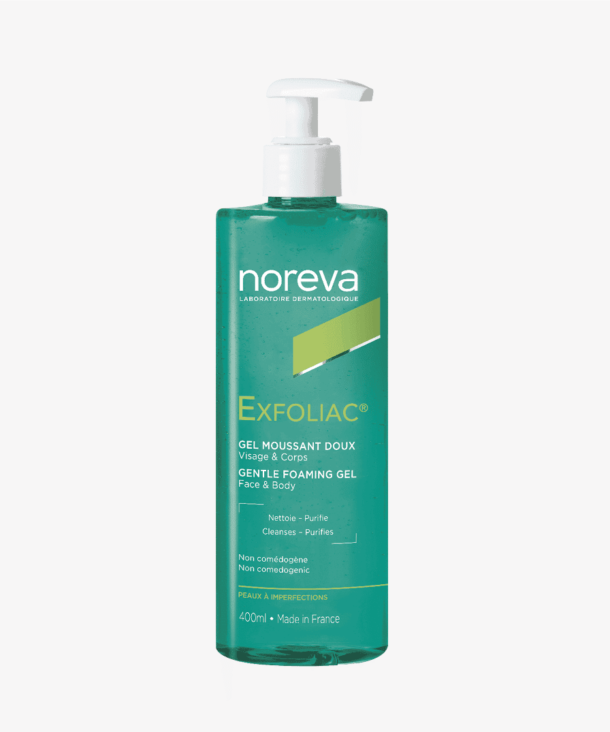 Noreva_Produit_Exfoliac_Gelmoussantdoux400ml_Vignette_896x1080