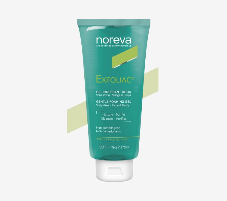 Noreva_Produit_Exfoliac_Gelmoussantdoux_Carroussel1_1512x1340