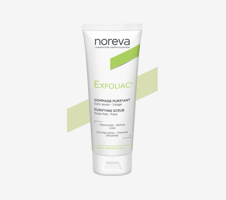 Noreva_Produit_Exfoliac_Gommagepurifiant_Carroussel1_1512x1340